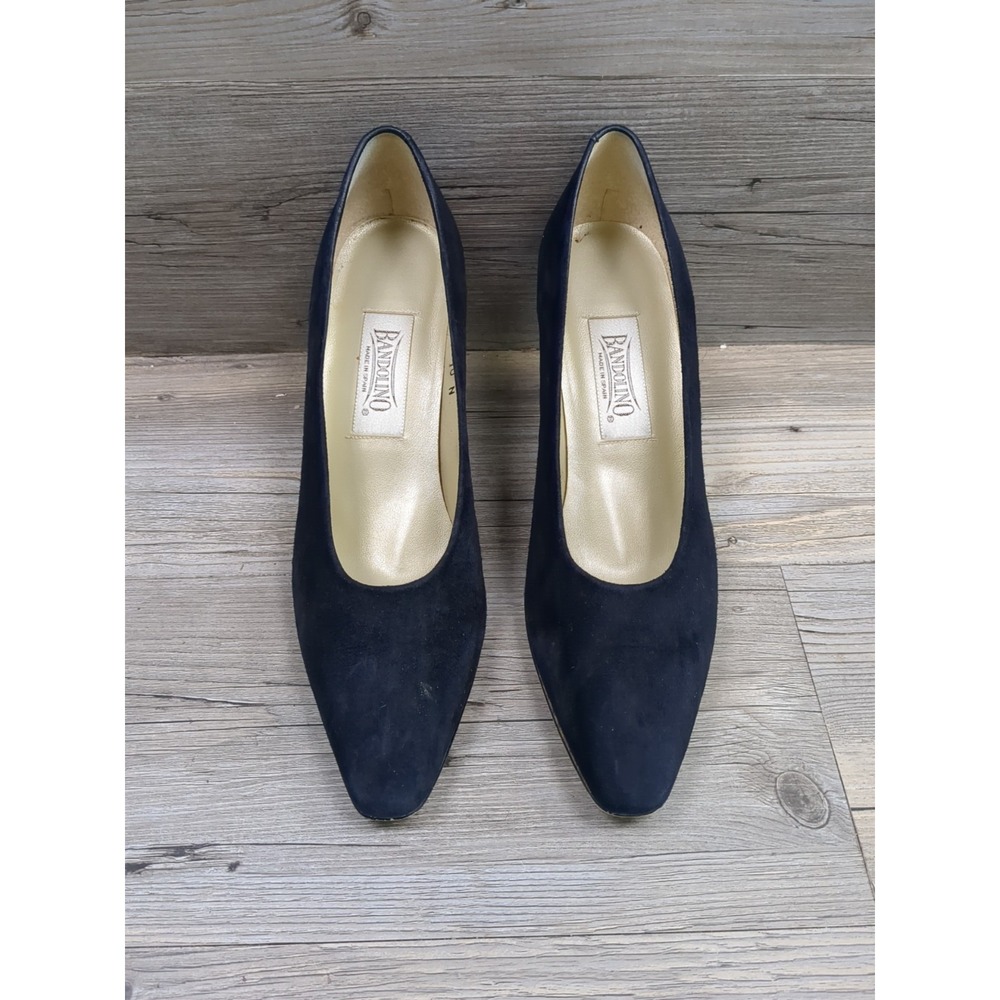 Bandolino Heels‎ Amica Navy Suede Sz 10 N - Picture 2 of 10